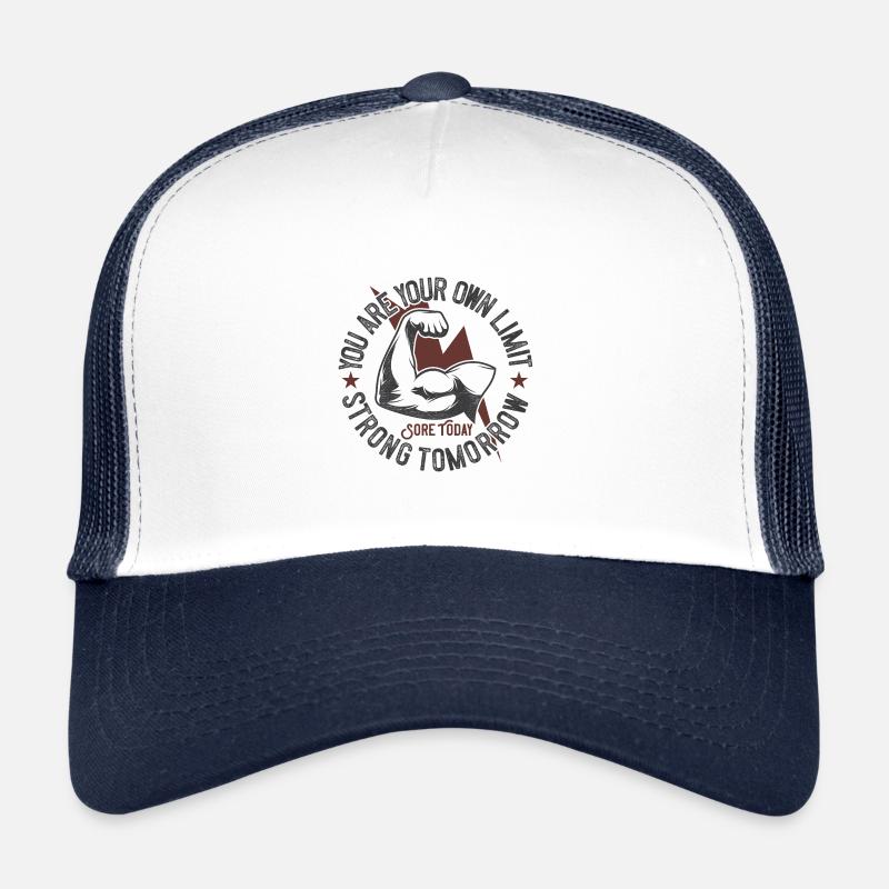 biceps - Casquette trucker  - blanc/marine