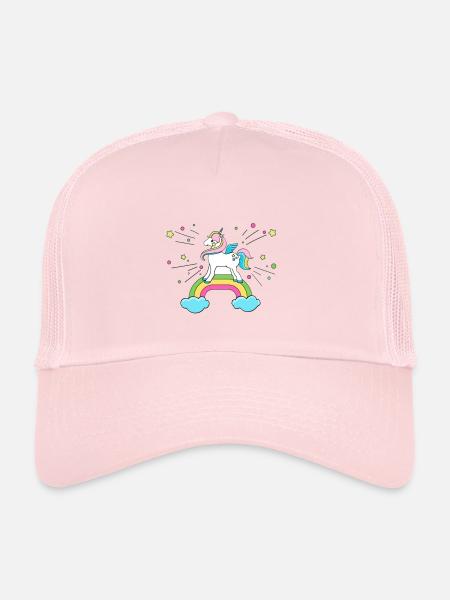 unicorn - Trucker Cap - pale pink - Front