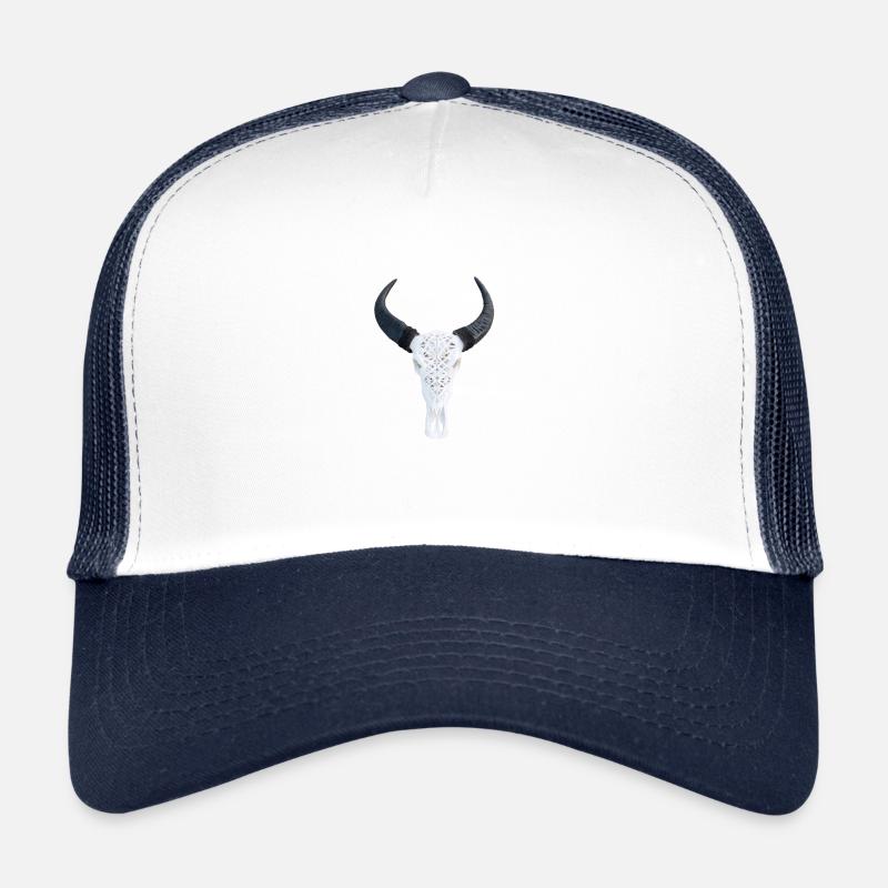 cornes - Casquette trucker  - blanc/marine