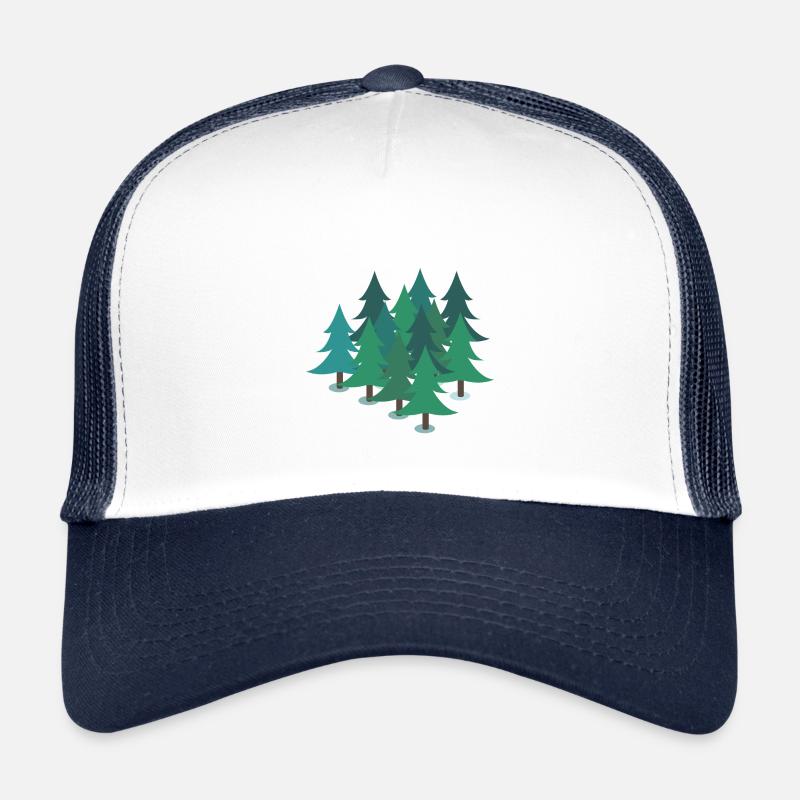 Forest trees fir trees firs Trucker Cap