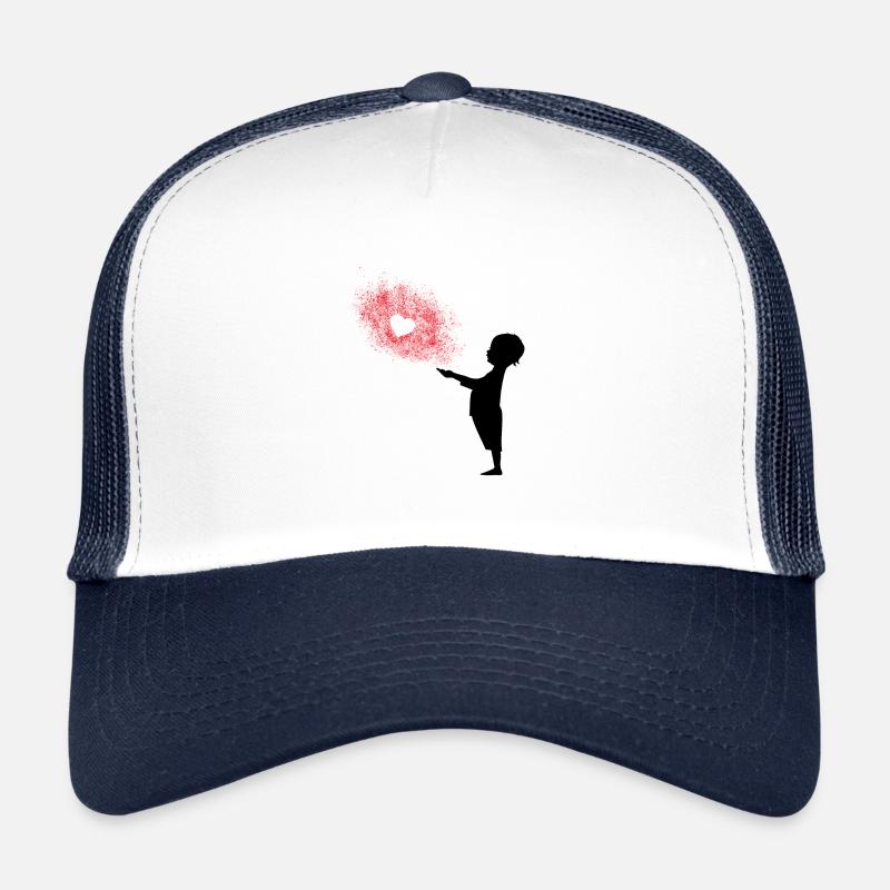 Spread the Love - Trucker Cap - white/navy