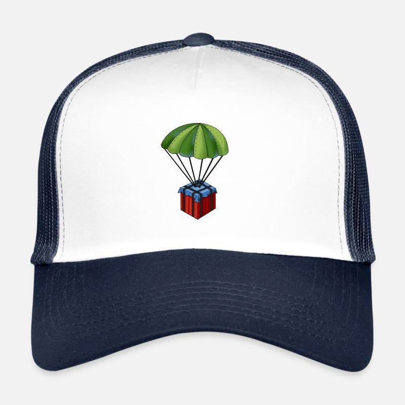Parachute PUBG des champs de bataille Casquette trucker 