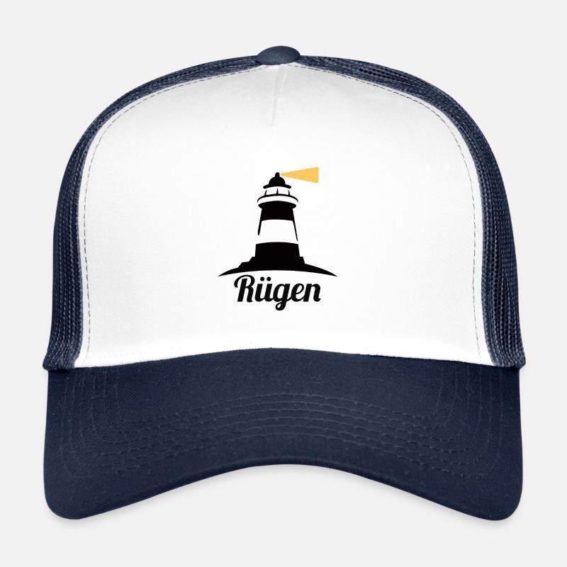 Rügen - Trucker Cap - Weiß/Navy