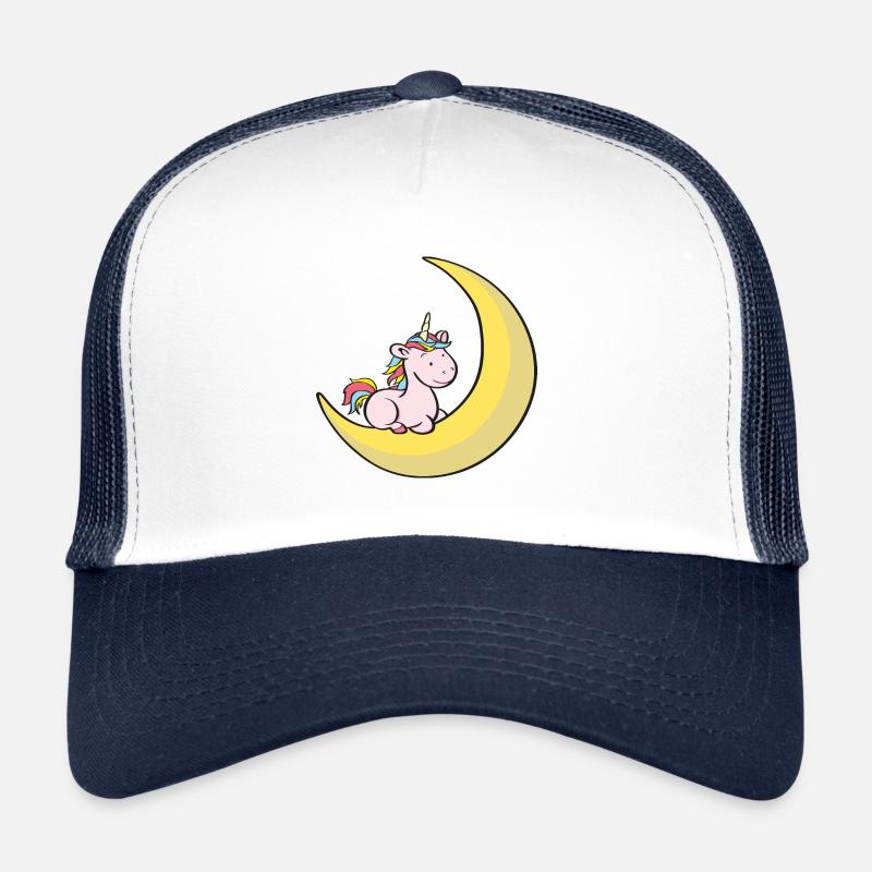 Unicorn on moon Trucker Cap