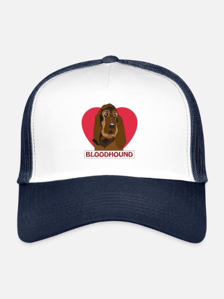 Bloodhound - Trucker Cap - Weiß/Navy - Vorne