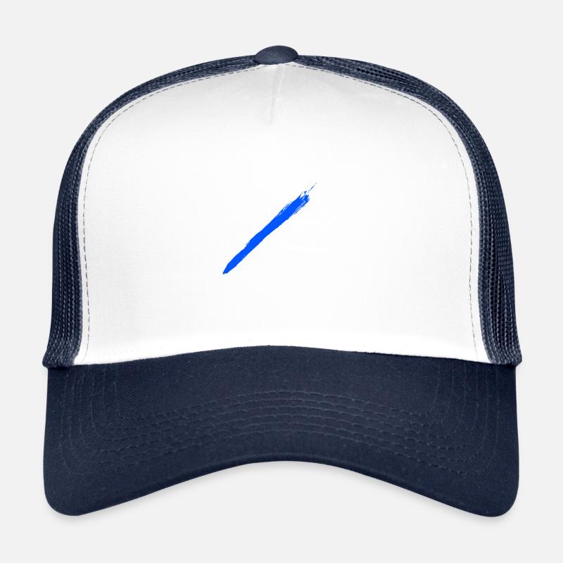 Pinceau bleu Casquette trucker 