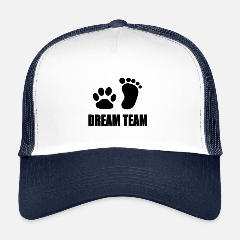 DREAMTEAM - Trucker Cap - Weiß/Navy