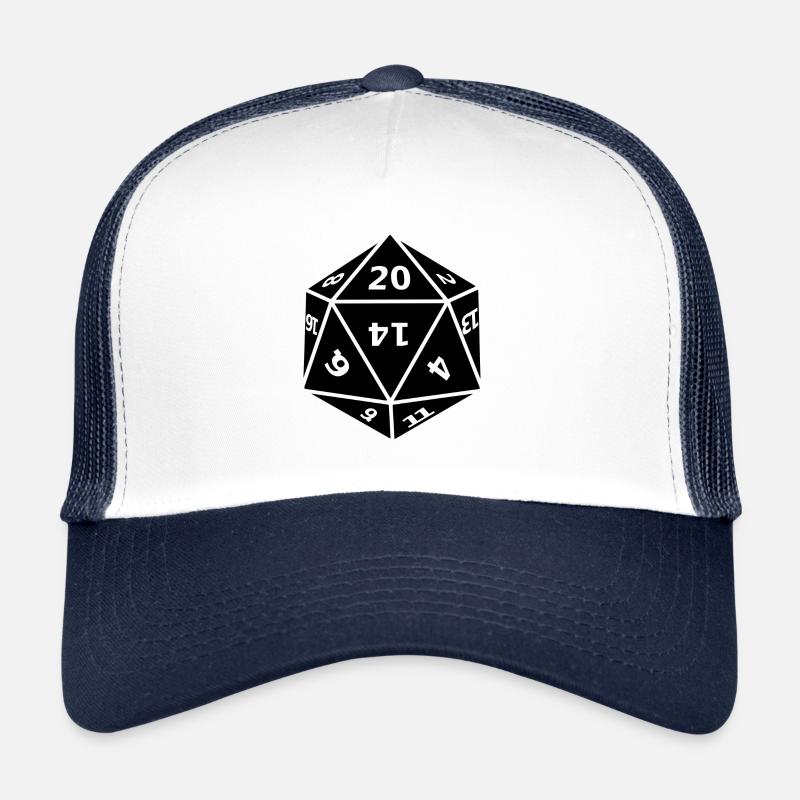 Dés 20 pages - Casquette trucker  - blanc/marine