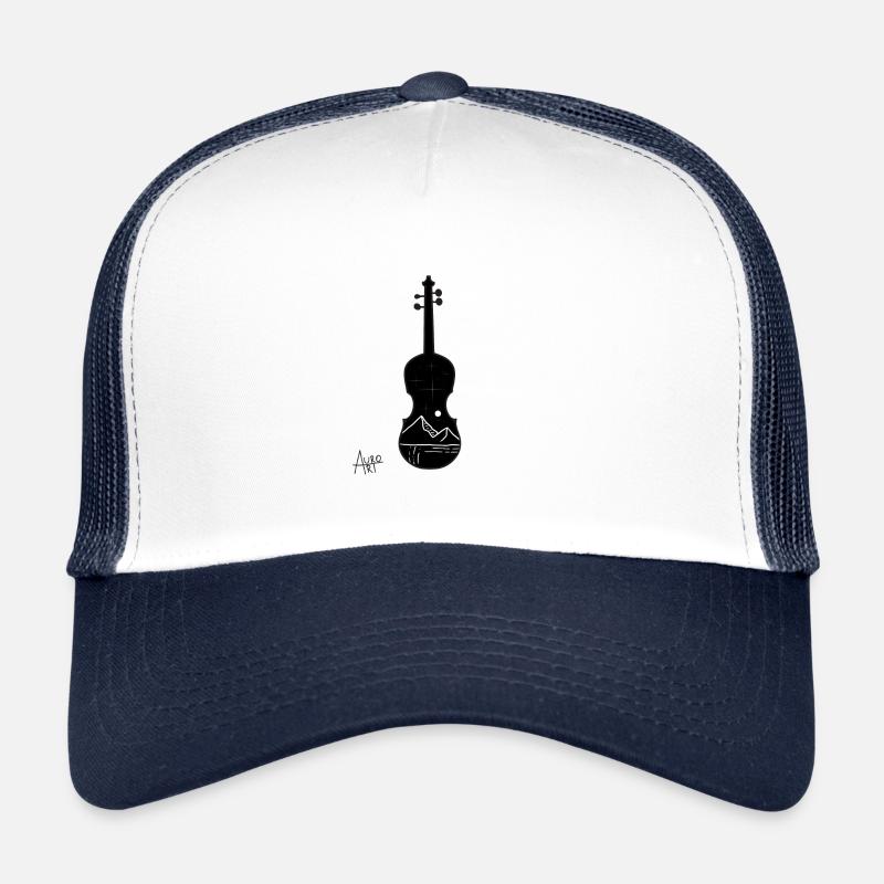 Geigenmusik - Trucker Cap - Weiß/Navy