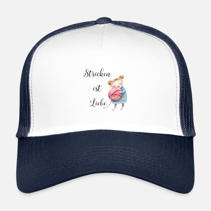 Le tricot c'est l'amour Casquette trucker 