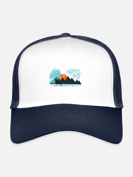 nature - Casquette trucker  - blanc/marine - Devant