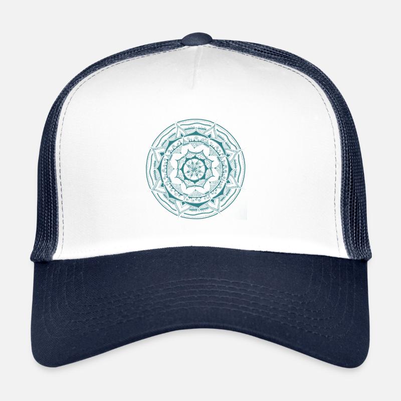 Mandala peint à l'essence Casquette trucker 