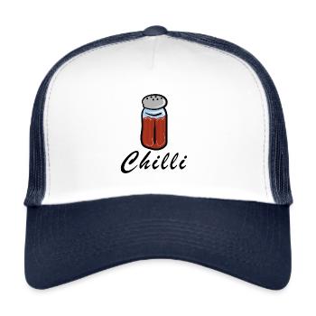 Chilli shaker - Trucker Cap - Weiß/Navy - Vorne