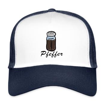 Pfeffer Streuer - Trucker Cap - Weiß/Navy - Vorne