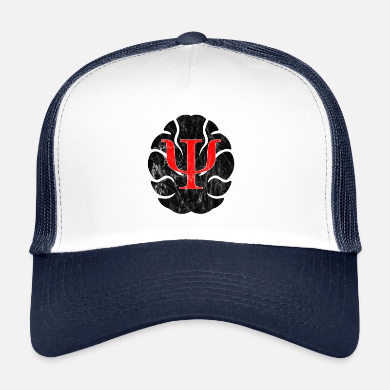 Psychology Psi Logo Brain Gift Idea Trucker Cap