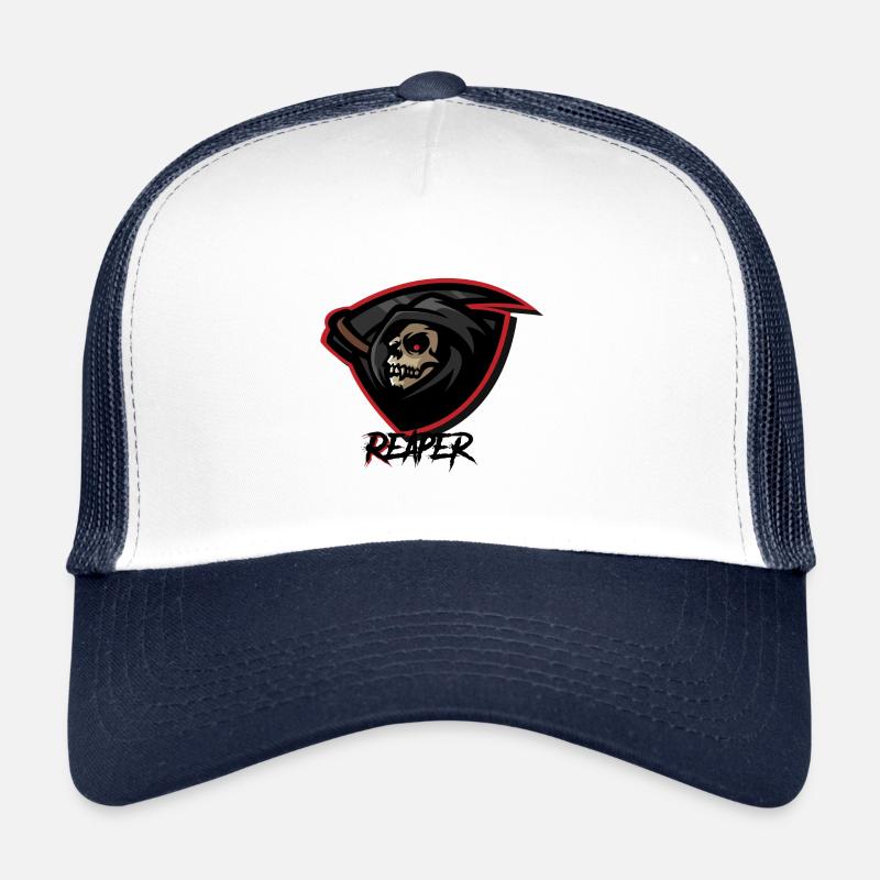 Grim Reaper - Reaper - Trucker Cap - white/navy