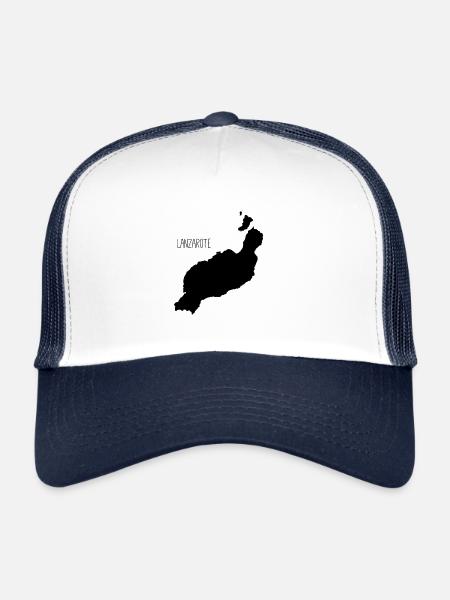 Lanzarote Canary Island Emigration - Trucker Cap - white/navy - Front