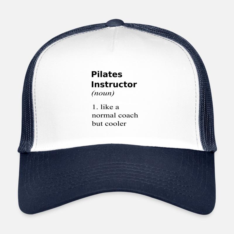 Pilates instructor - Trucker Cap - white/navy