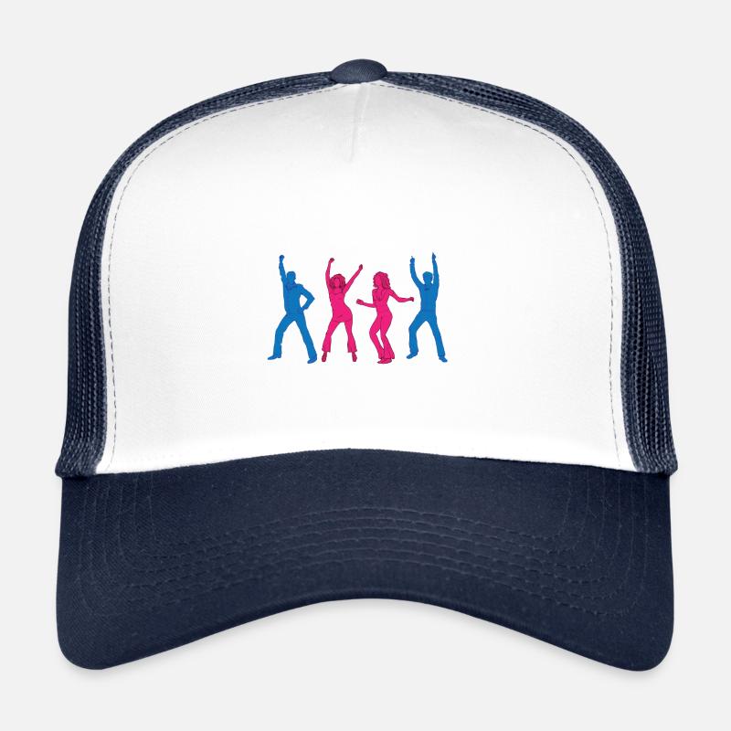 Disco 70s - Oldies 70s - 70s Party - Trucker Cap - white/navy
