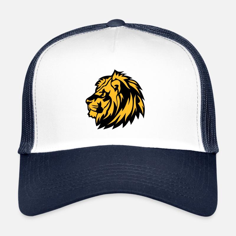 wild lion animals 1 0 Trucker Cap