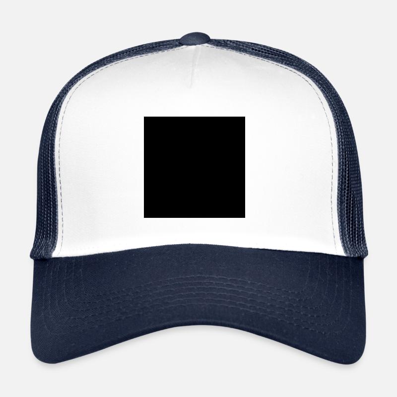 Black Square Empty Trucker Cap