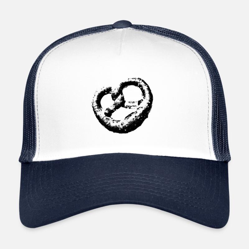 Bretzel - Casquette trucker  - blanc/marine
