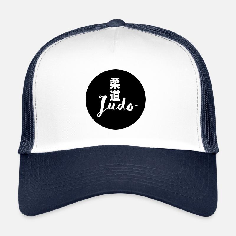 judo - Casquette trucker - blanc/marine