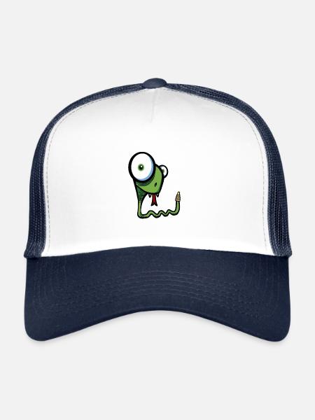 serpent - Casquette trucker  - blanc/marine - Devant