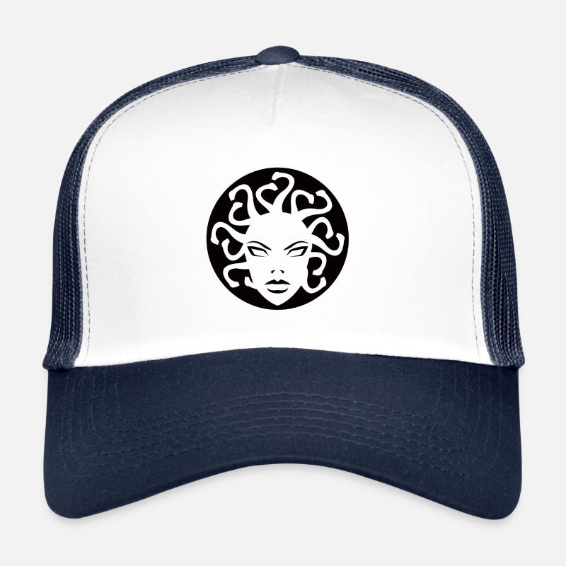méduse - Casquette trucker - blanc/marine