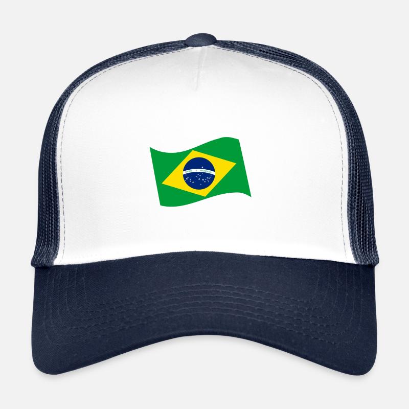 Brazil flag Trucker Cap