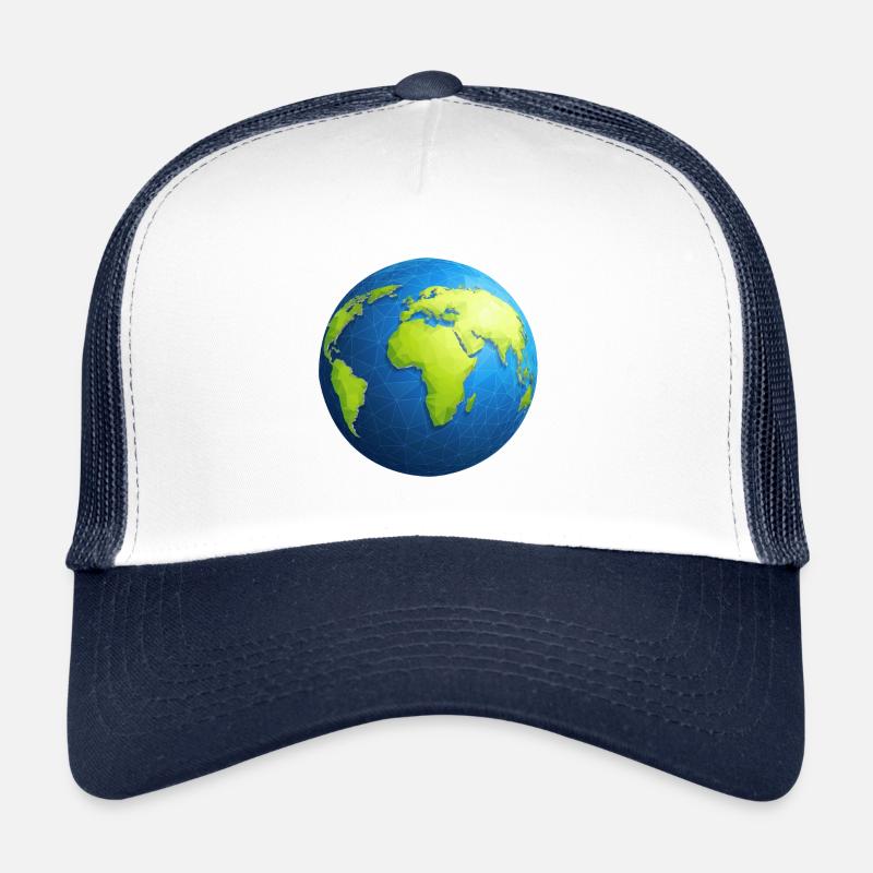 Polyart globe Trucker Cap