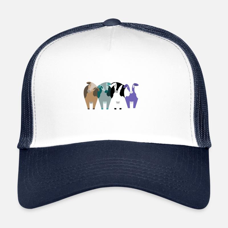 cows - Trucker Cap - white/navy