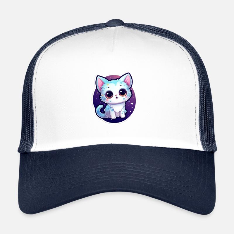 « Cosmic Kitty: Adorable Space Float » Casquette trucker 