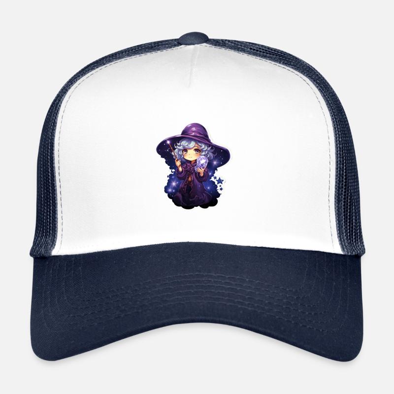 Magical Astral Mage Cute Cartoonish Spellcaster Trucker Cap