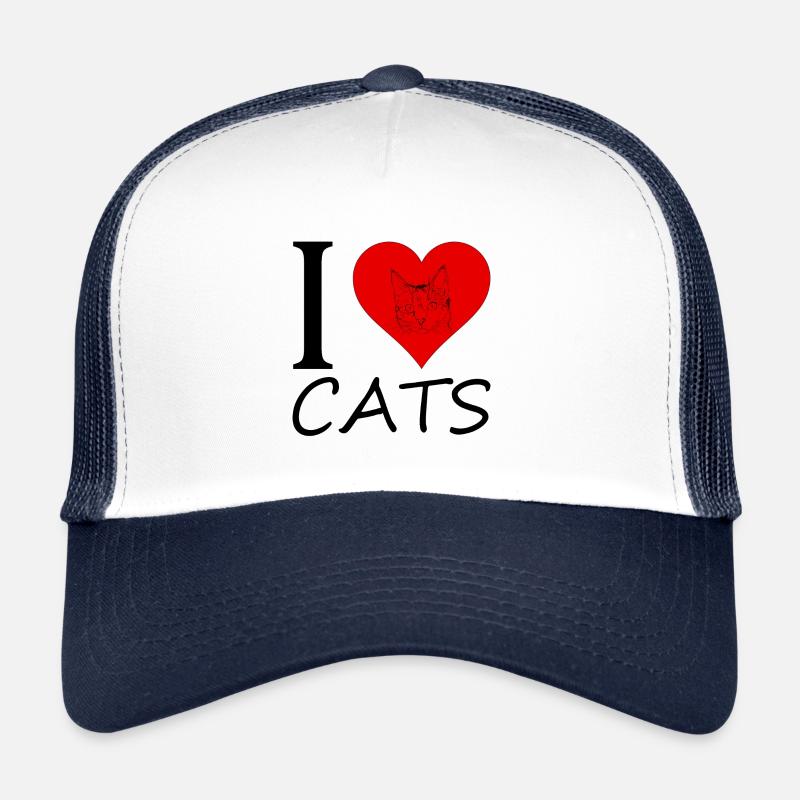 I love Cats Trucker Cap