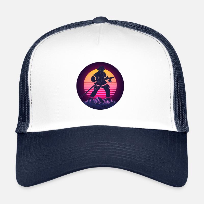 Feuerwehr Berg - Trucker Cap - Weiß/Navy