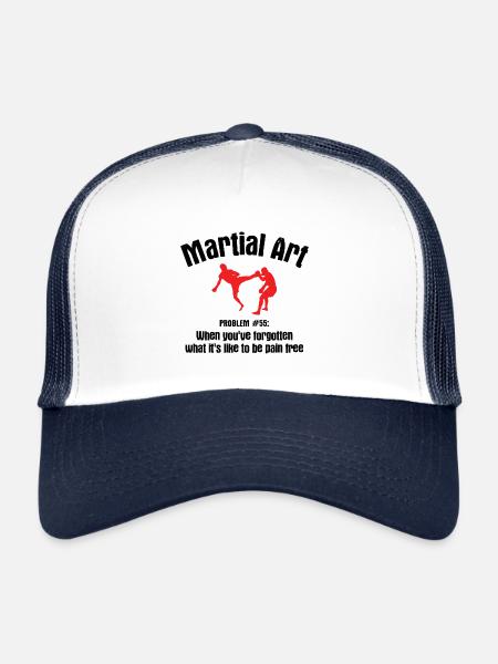 Mixed Martial Arts MMA - Trucker Cap - Weiß/Navy