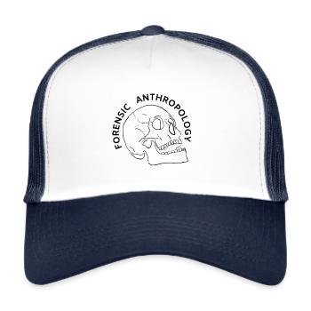 FORENSIC ANTHROPOLOGY- SKULL - Trucker Cap - white/navy - Front