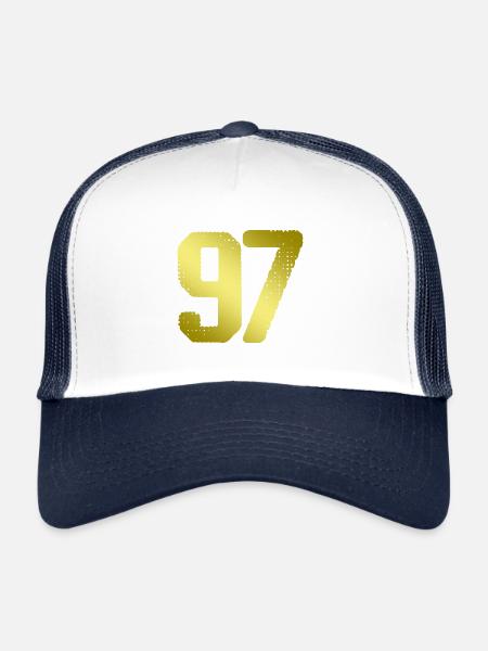 97 number jersey - Trucker Cap - white/navy - Front