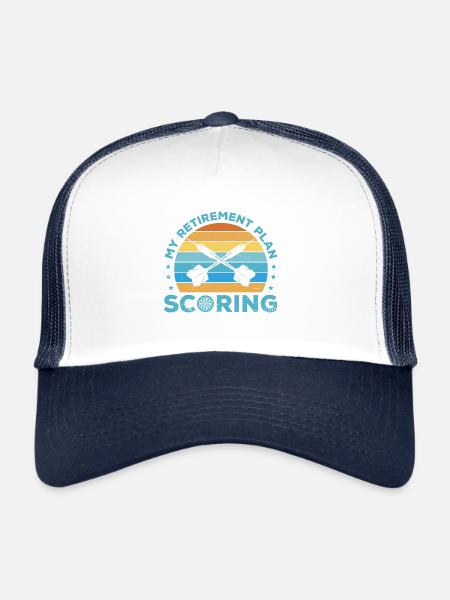 My Retirement Plan Scoring Dart Player Darting Tri - Trucker Cap - white/navy - Front