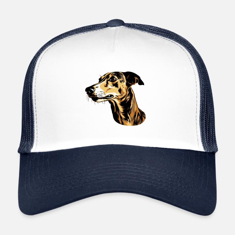 Tête de chien lévrier Animal Casquette trucker 