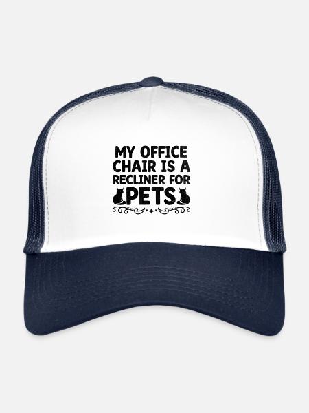 Pet Sitter Pet Sitting Dog and Cat Sitters Dog Wal - Trucker Cap - white/navy - Front