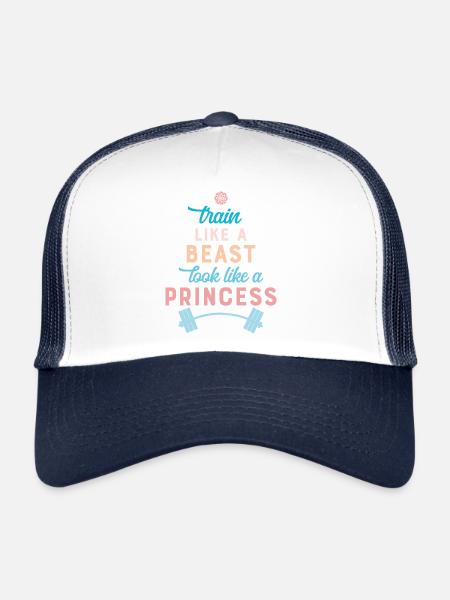 Fitness - Trucker Cap - white/navy - Front