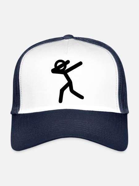 Dabbin ' - Casquette trucker  - blanc/marine - Devant