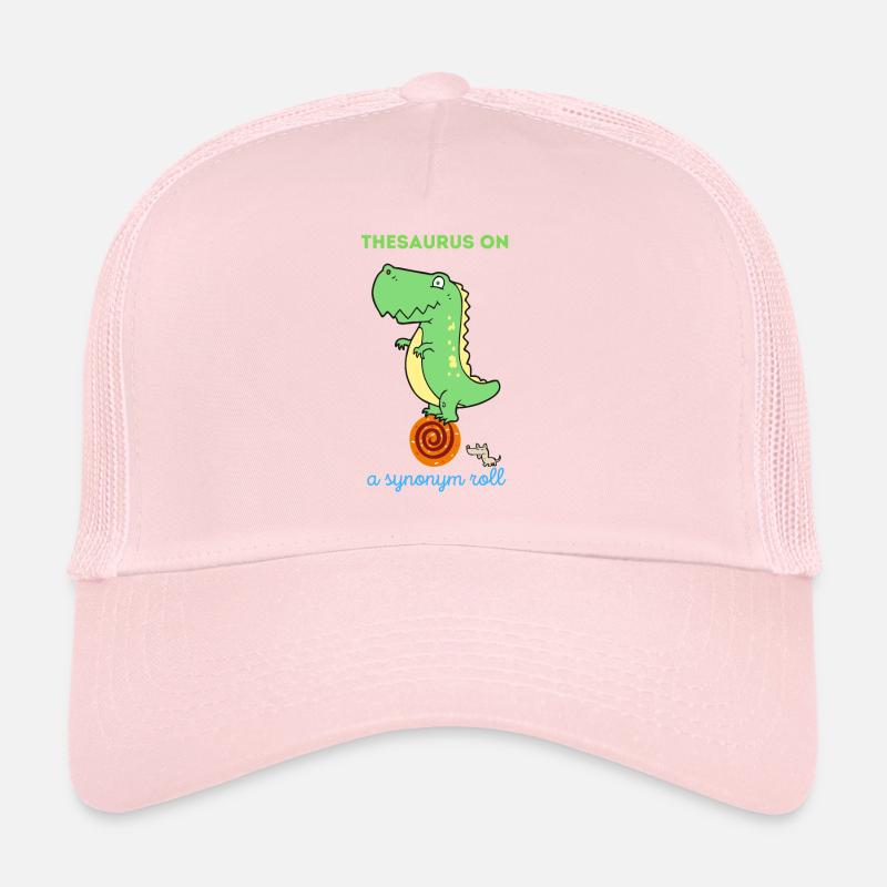 Thesaurus auf einer Synonymrolle Dinosaurier Trucker Cap