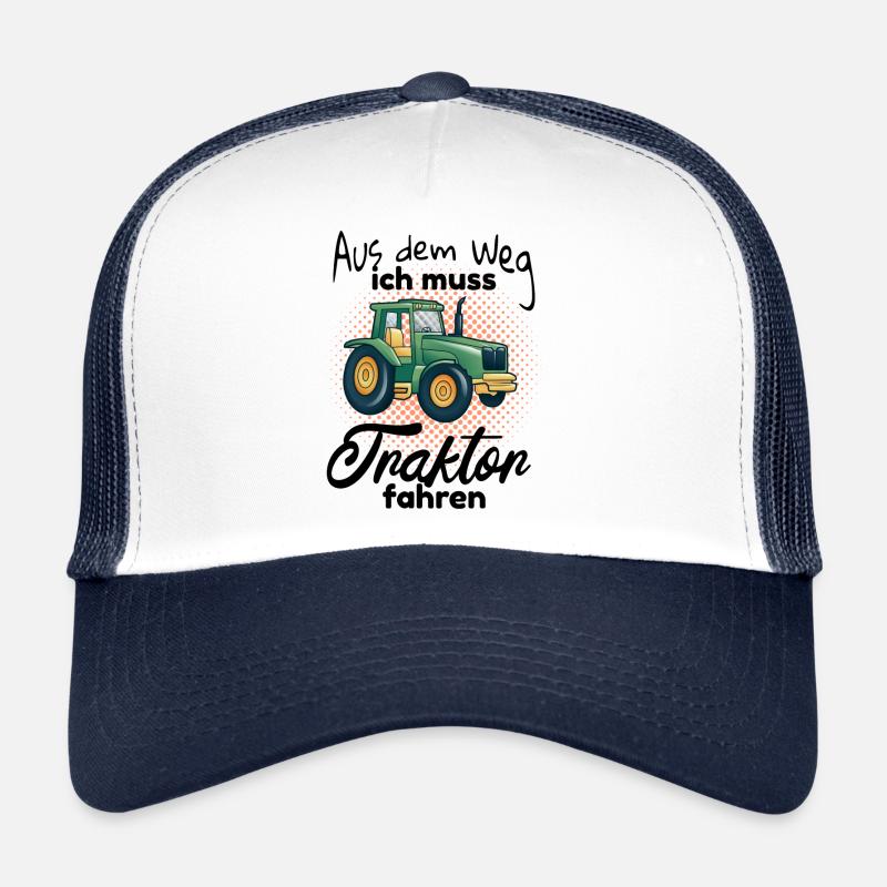 Kinder Traktor fahren Spruch Trucker Cap