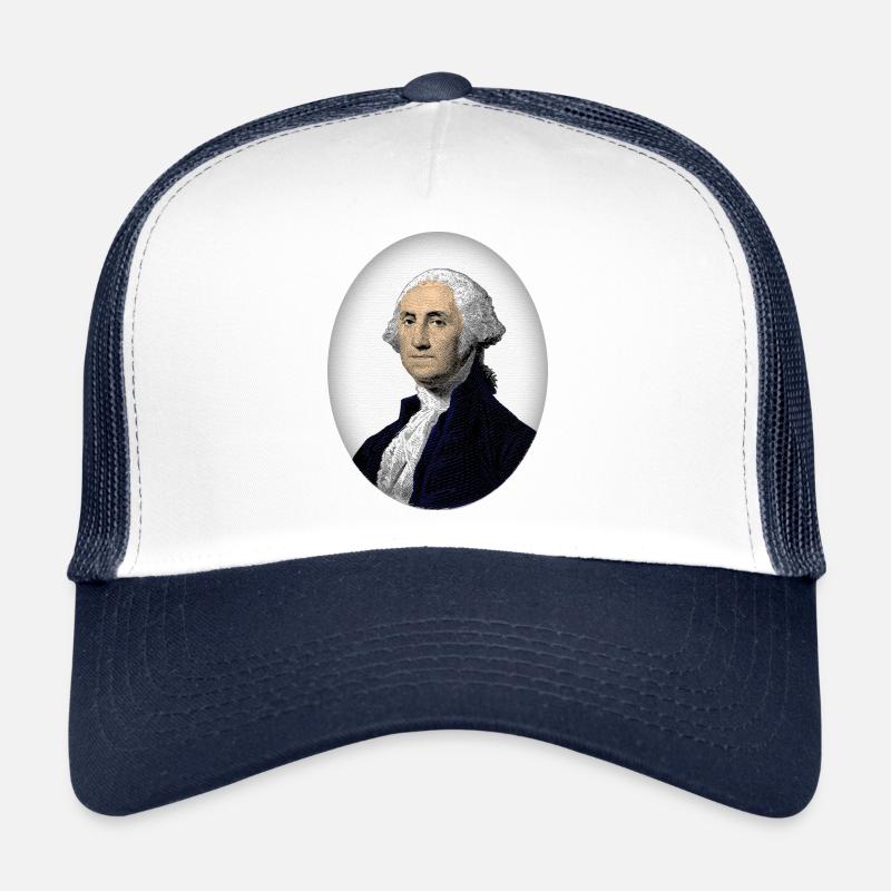 George Washington - Casquette trucker - blanc/marine