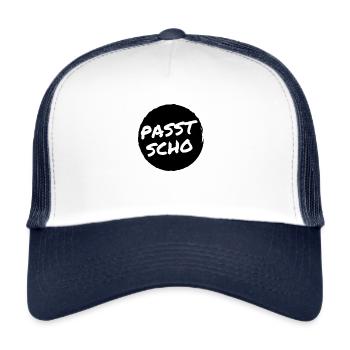 Passt scho - kann heißen "geht klar" oda a net ;) - Trucker Cap - Weiß/Navy - Vorne