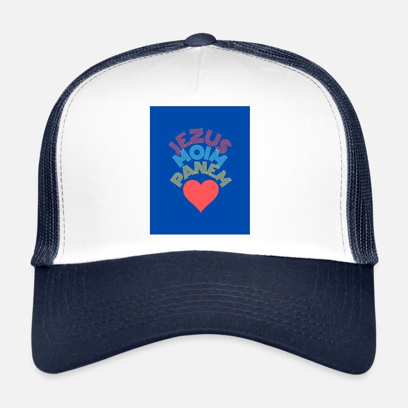 Jesus - Trucker Cap - white/navy