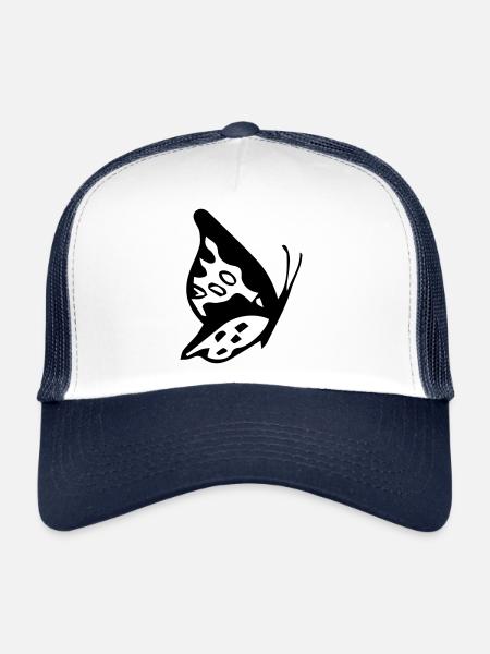 schmetterling - Trucker Cap - Weiß/Navy - Vorne